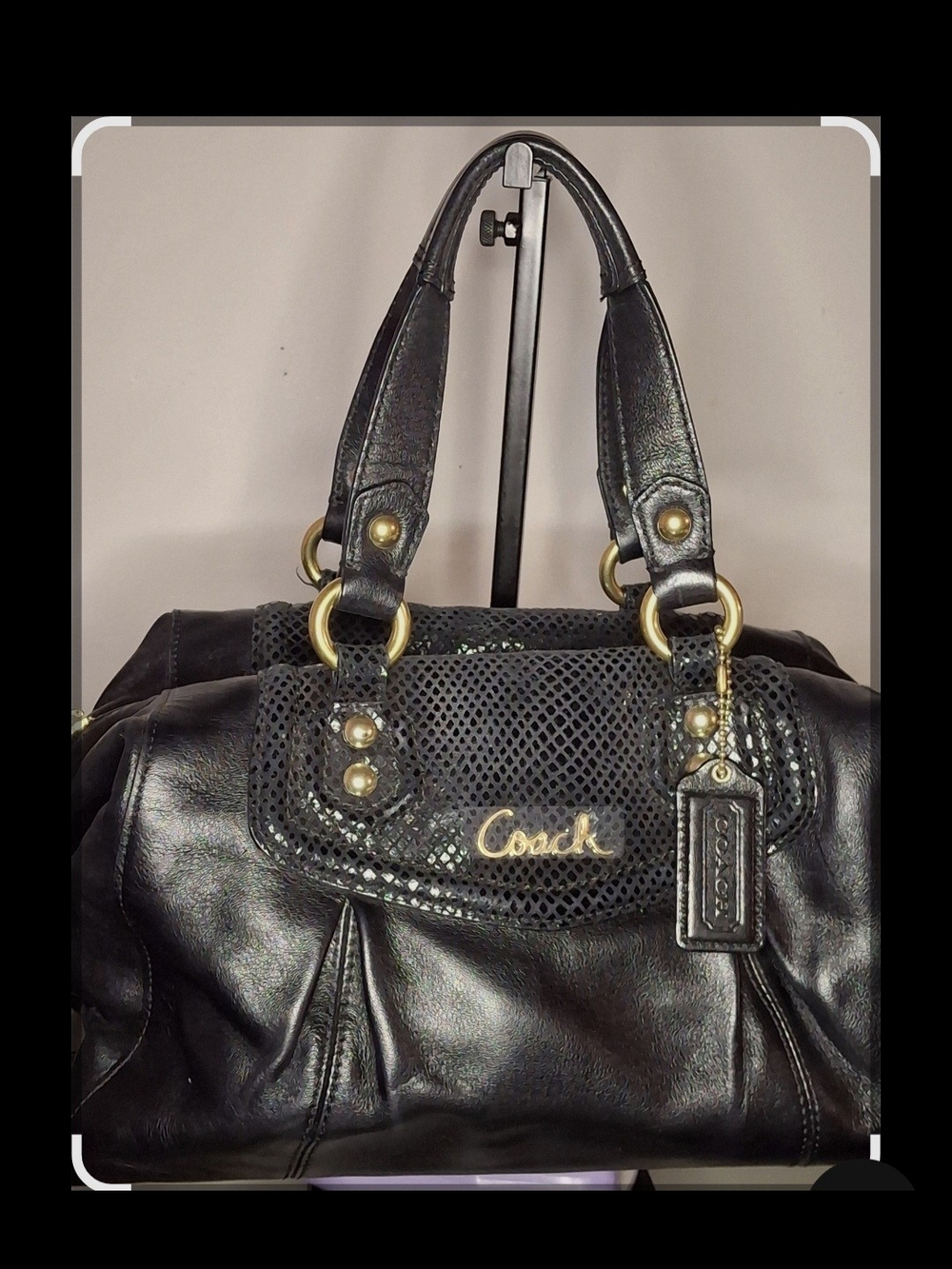 Coach Mini Ashley Leather Convertible Satchel